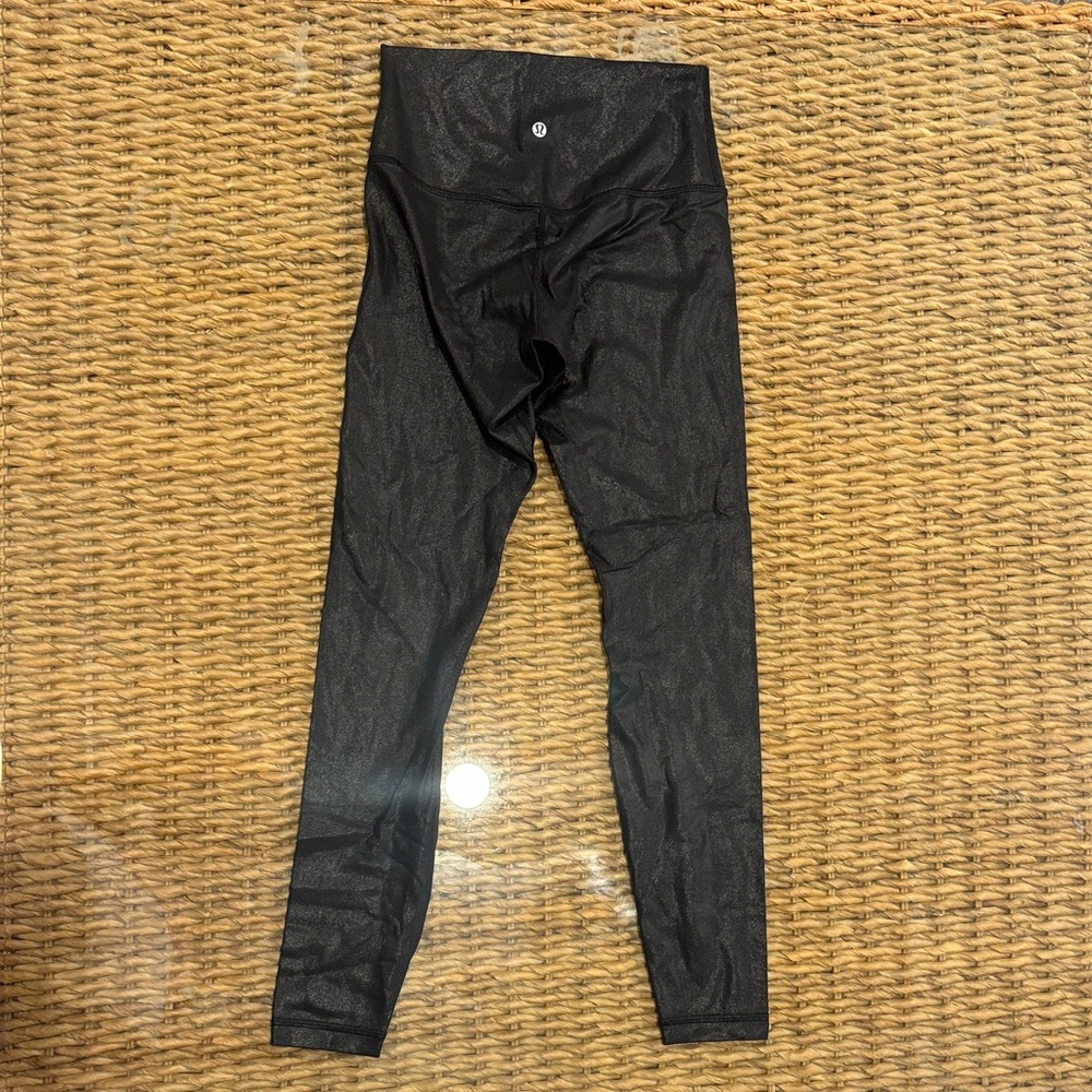 lululemon athletica Black Shimmer High-Rise Leggings
